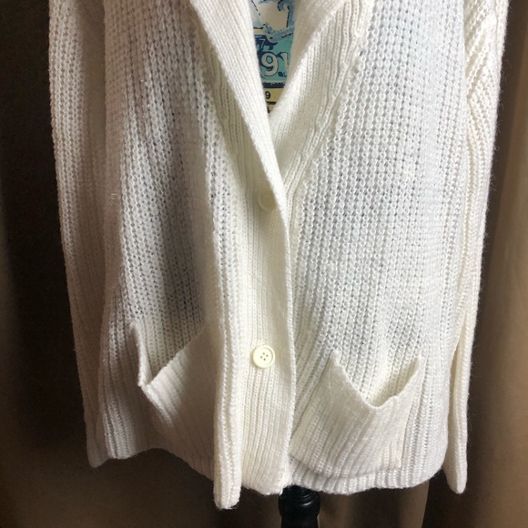 Vintage Alicia Knit V Neck Button Front Cardigan Sweater - Picture 2 of 12